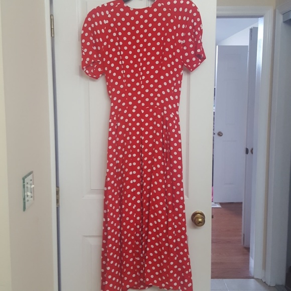 maggy london polka dot dress